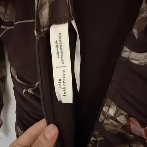 Anthropologie Floral Long Sleeve Dress - Picture 11 of 13